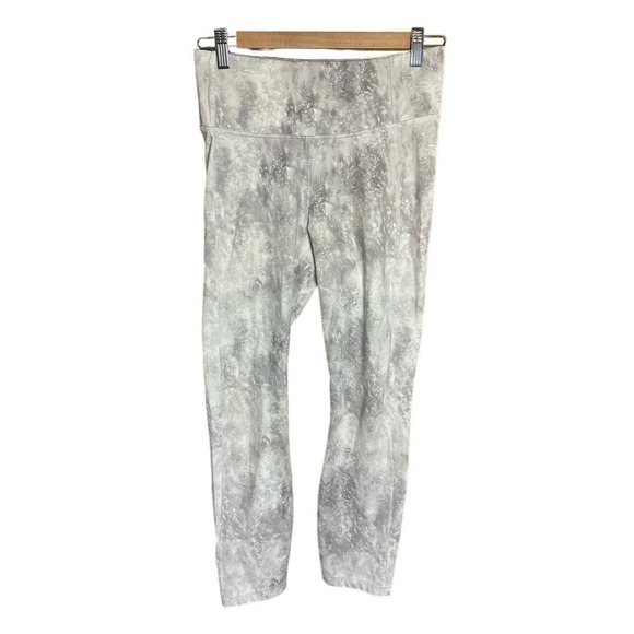 all in motion Pants - All in Motion High-rise Workout Athleisure Leggings in Tie Dye Grey/White